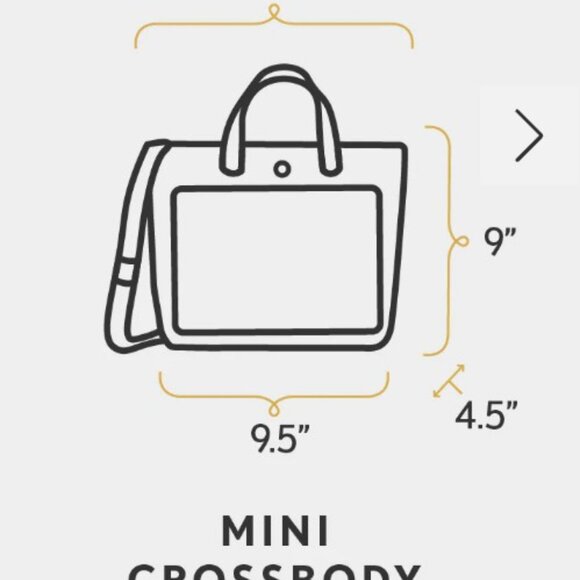 Portland Leather mini crossbody bag with zipper, NIB - Picture 6 of 7